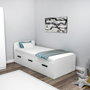 Hanah Home Somier Akser Blanco 91x71.5x193.6 cm
